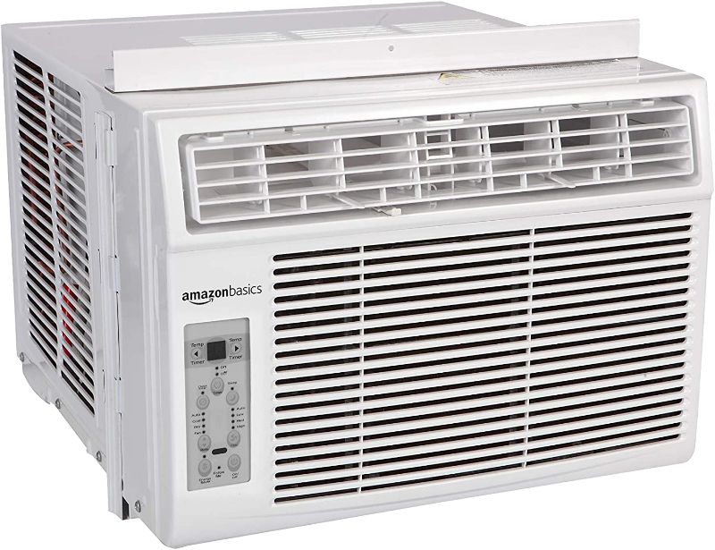 Photo 1 of Amazon Basics Window-Mounted Air Conditioner with Remote - Cools 300 Square Feet, 8000 BTU, AC Unit
