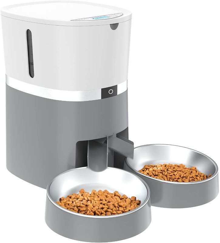 Photo 1 of ALUKE Cat Feeder, Automatic Cat Feeder for Double Pets, Pet Feeder Dog Food Dispenser with Splitter & Double Bowls, 6 Meal Portion Control, Programmable...
PARTS ONLY