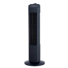 Photo 1 of 28 in. Oscillating Tower Fan Black
