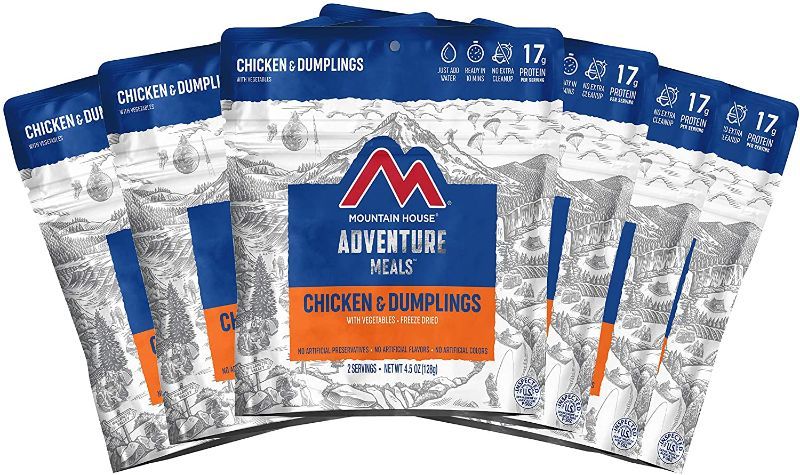 Photo 1 of PACK OF 6- Mountain House Chicken & Dumplings | Freeze Dried Backpacking & Camping Food | Survival & Emergency Food- BEST BY:: OCT 2050
