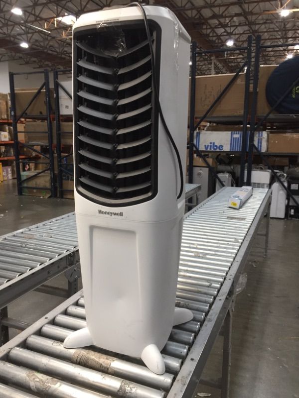 Photo 3 of Honeywell 470-588 CFM Portable Evaporative Tower Cooler with Fan, Humidifier & Remote, 43.5" TC30PEU, White
