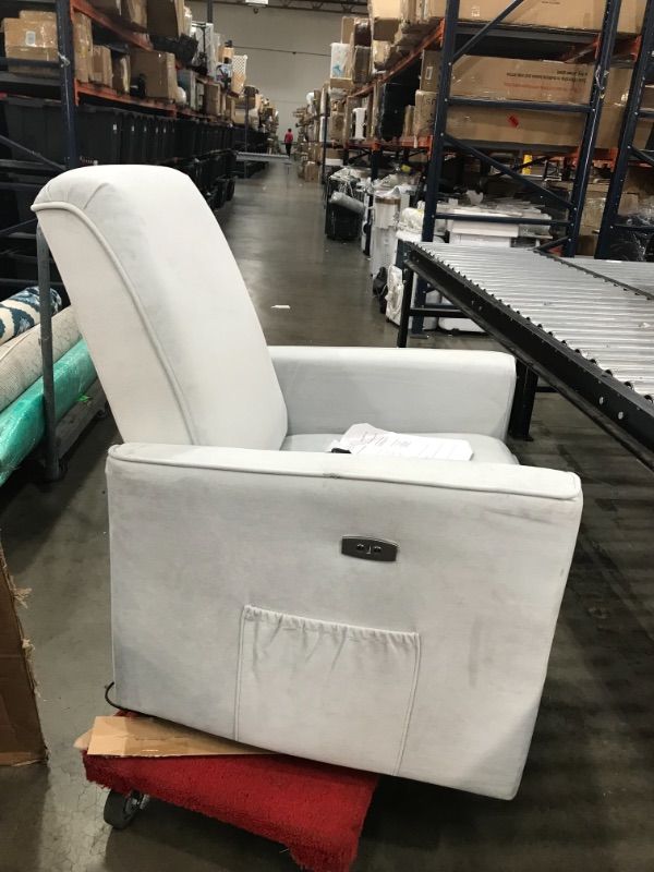 Photo 2 of  Harlow Deluxe Glider Recliner  in Grey