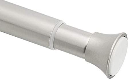 Photo 1 of 3 Amazon Basics Tension Curtain Rod, Adjustable 24-36" Width -