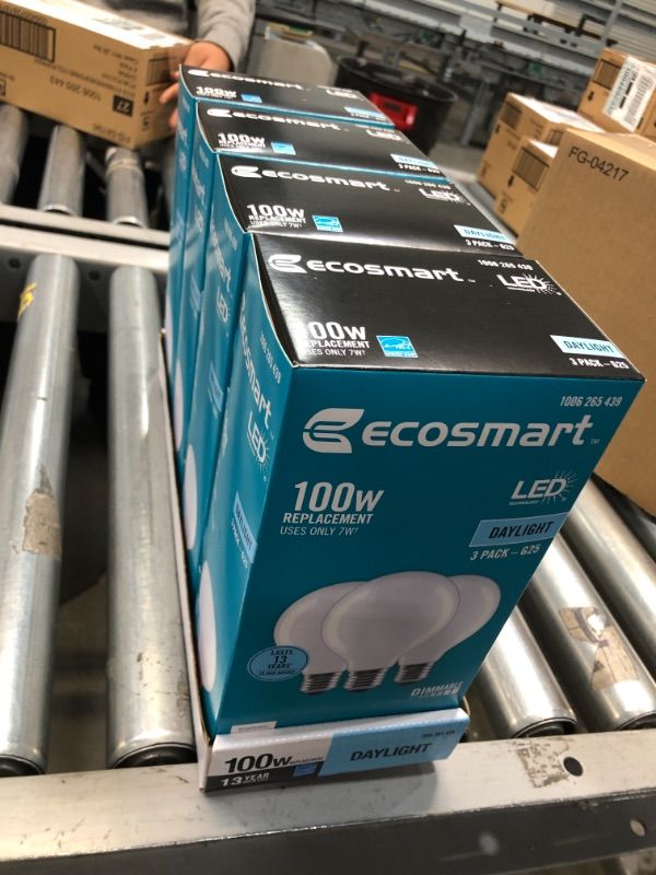 Photo 2 of 100-Watt Equivalent G25 Dimmable Globe Frosted Glass Filament LED Vintage Edison Light Bulb Daylight (3-Pack)
4 BOXES OF  3 PACKS EACH 