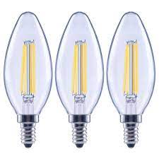 Photo 1 of 100-Watt Equivalent B13 Dimmable Blunt Tip Clear Glass Filament LED Vintage Edison Light Bulb Bright White (3-Pack)
8 BOXES OF 3 PACKS EACH 