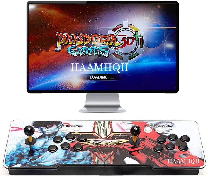 Photo 1 of 3D+ Pandora Games Arcade Game Console - 8000 Games Installed, WiFi Function to Add More Games, Support 3D Games, Search/Save/Hide/Pause Games, 1280x720 Full HD, Favorite List, 4 Players Online Game
