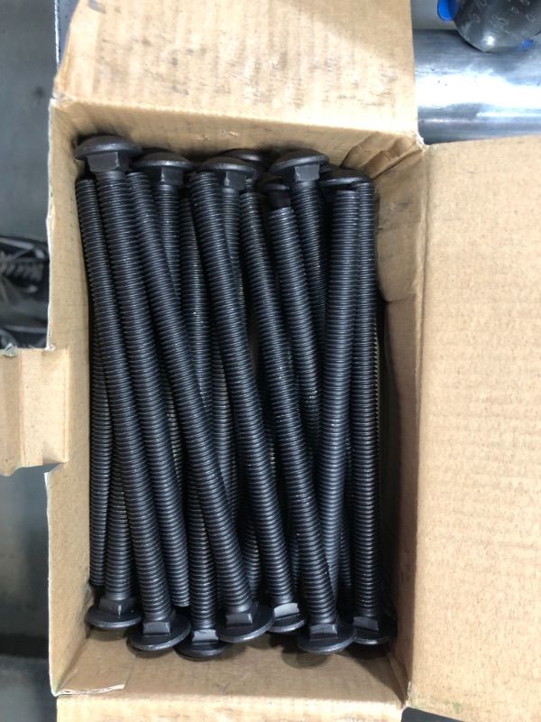 Photo 2 of 3/8 in.-16 x 6 in. Black Exterior Carriage Bolts 1BOX