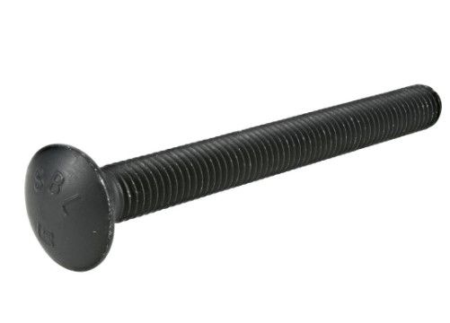 Photo 1 of 1/2 in.-13 x 8 in. Black Exterior Carriage Bolts 1BOX