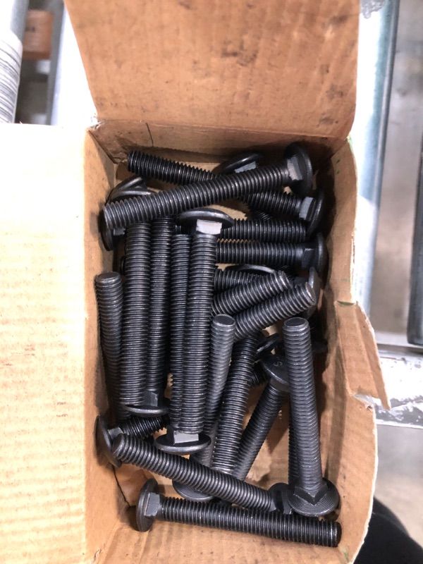 Photo 2 of 3/8 in.-16 x 3 in. Black Exterior Carriage Bolts 2 BOXES 