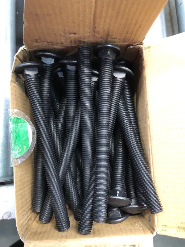 Photo 2 of 1/2 in.-13 x 6 in. Black Deck Exterior Carriage Bolts 1BOX