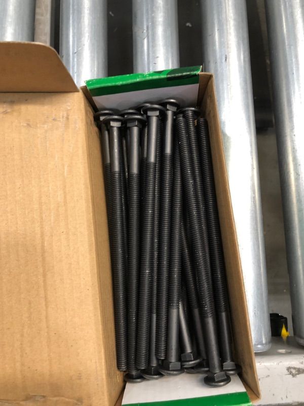 Photo 3 of 3/8 in.-16 x 8 in. Black Exterior Carriage Bolts 1 BOX