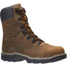Photo 1 of Mens Waterproof Marauder 8 in. Brown Steel Toe Size (14 M)
