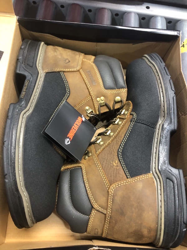 Photo 2 of Men's Corsair Waterproof 6 in. Work Boots - Composite Toe - Brown Size 12(M)
