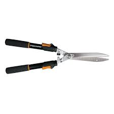 Photo 1 of 9 in. Power-Lever Steel Blade Telescoping Steel Handle Hedge Shears
