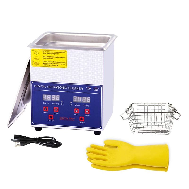 Photo 1 of 2L Ultrasonic Cleaner with Digital Timer and Heater, Professional Ultrasonic Jewelry Cleaner for Denture, Coins, Daily Necessaries, Lab Tools, Metal Parts, Carburetor, Brass, Auto Parts, etc
