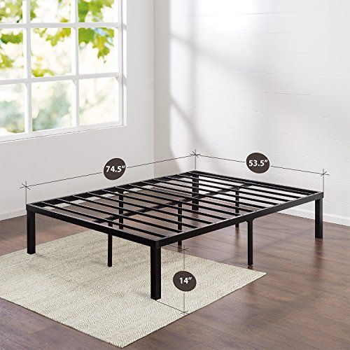 Photo 1 of ***PREVIOUSLY OPENED***
 Luis Quick Lock 14 Inch Metal Platform Bed Frame / Mattress Foundation / No Box Spring Needed Black Full
