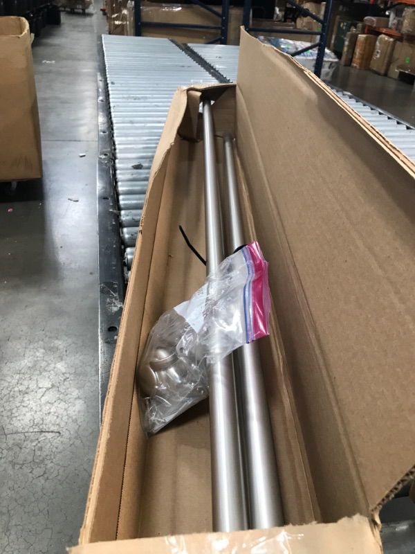 Photo 1 of Decopolitan Ball Single Telescoping Drapery Rod Set Long Silver 72 to 144Inch
HARDWARE NOT IN ORIGINAL PACKAGING