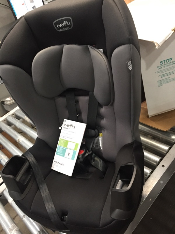 Photo 2 of Evenflo Sonus Harness Convertible Car Seat, Solid Print Charcoal Sky
