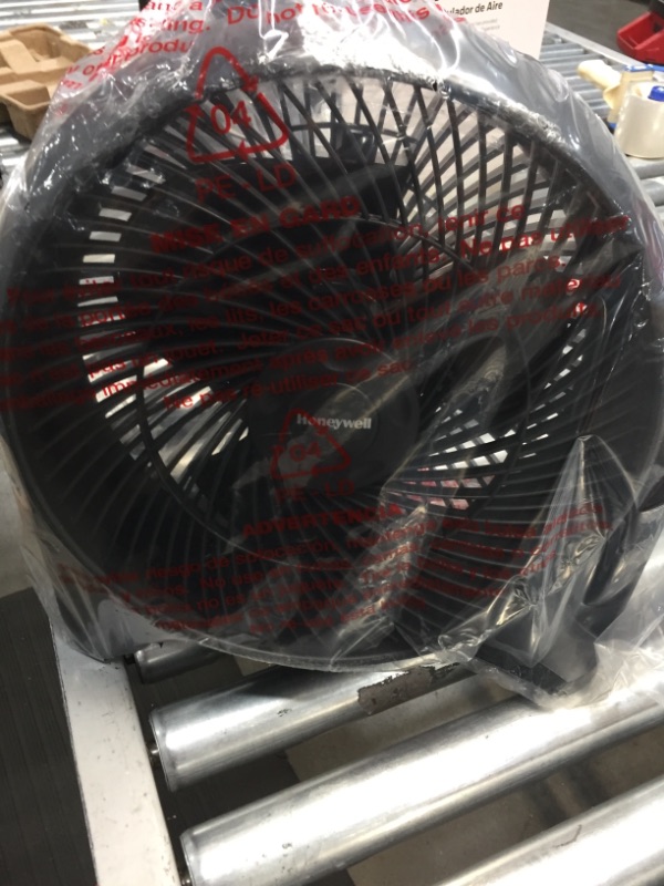 Photo 2 of DAMAGED- Honeywell TurboForce Air Circulator Electric Floor Fan, HT908, Black
