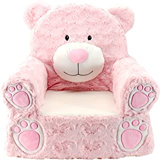Photo 1 of Animal Adventure | Sweet Seats | Pink Bear Children's Plush Chair ,Large/14" x 19" x 20"
