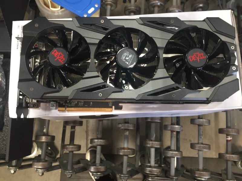 Photo 3 of PowerColor Red Devil AMD Radeon RX 5700 XT 8GB AXRX 5700XT 8GBD6-3DHE/OC
