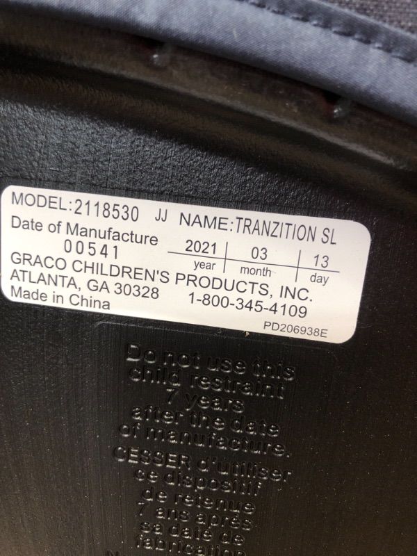 Photo 1 of Graco Tranzitions SnugLock 3 in 1 Harness Booster Seat Sutherland