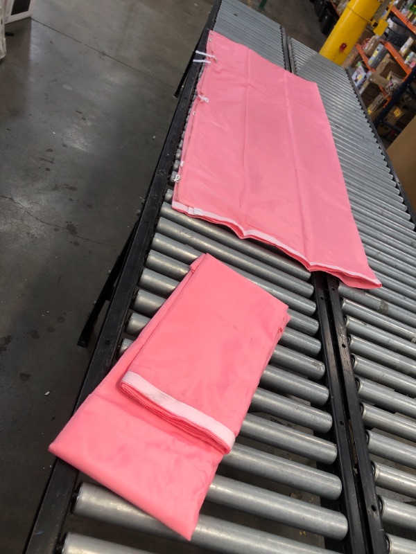 Photo 2 of 2 sheets Pink canopy cover 116in x  77in
STOCK PHOTO IS SIMILAR