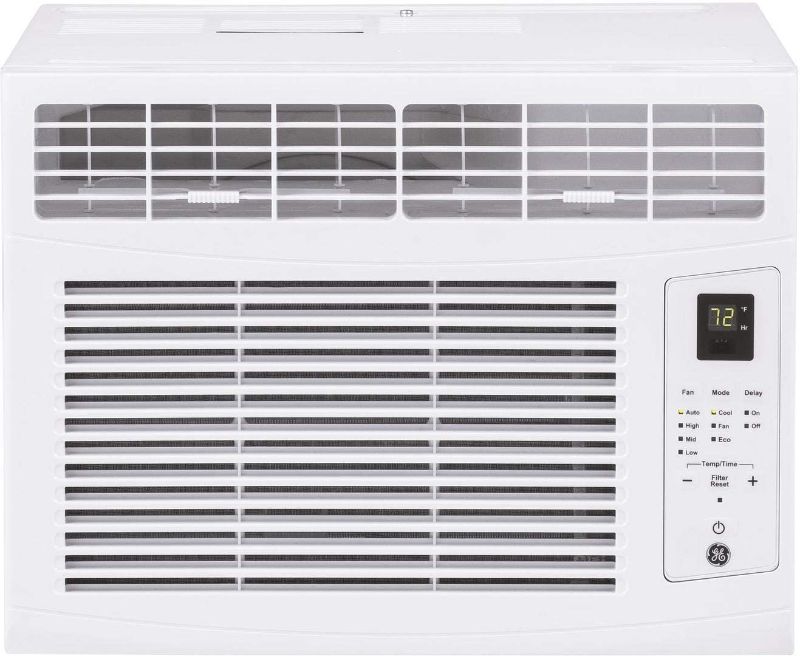 Photo 1 of GE AHQ06LZ Window Air Conditioner with 6000 BTU Cooling Capacity 3 Fan Speeds 115 Volts in White Renewed