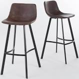 Photo 1 of Dax 30 in Brown and Black Bar Stool Set of 2