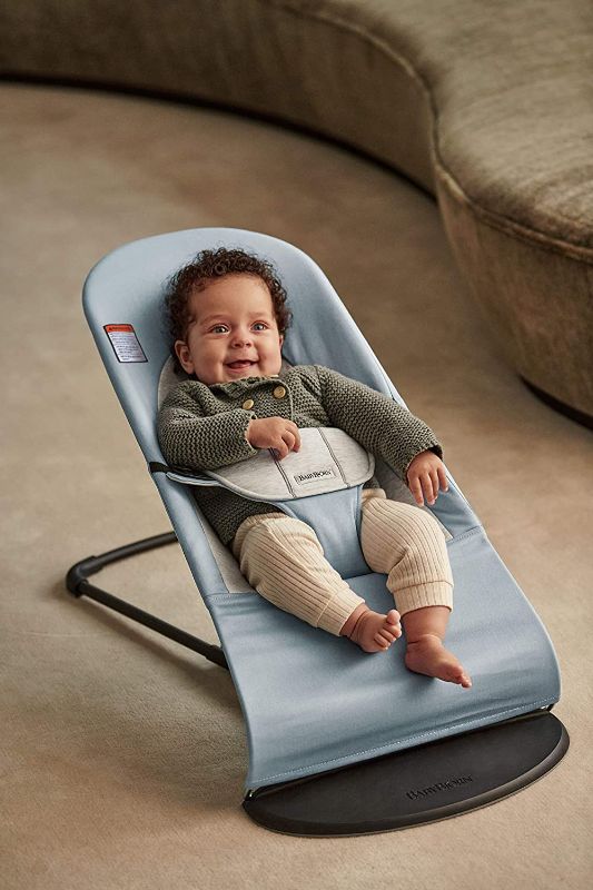 Photo 1 of BABYBJRN Bouncer Balance Soft CottonJersey BlueGray