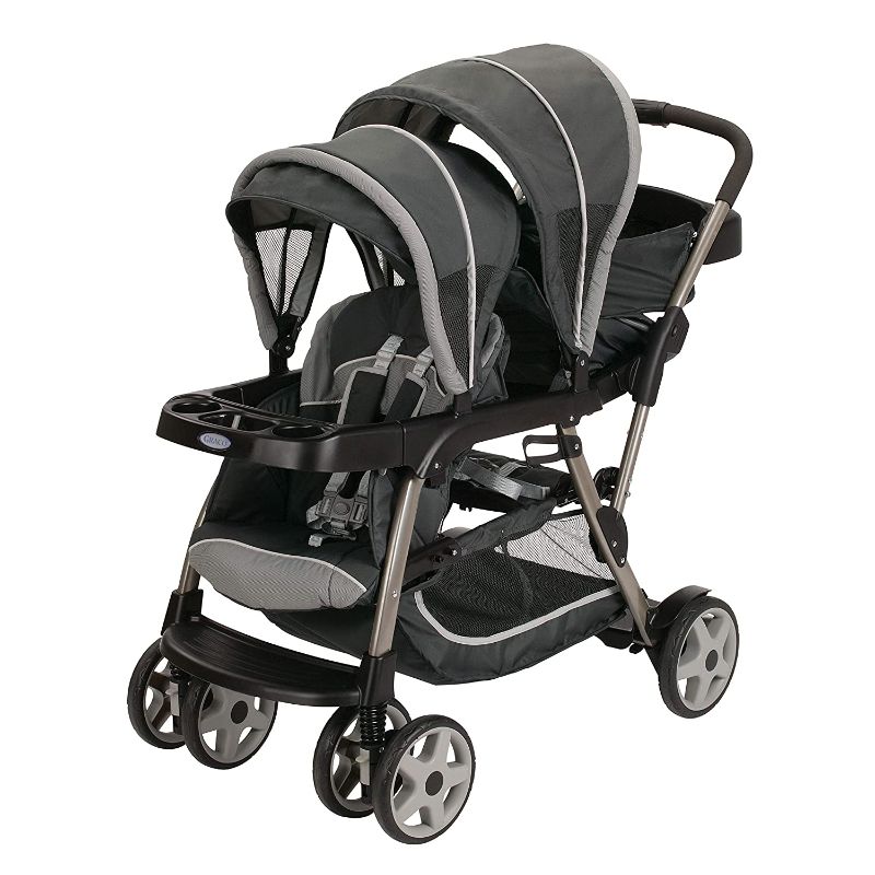 Photo 1 of Graco Ready2Grow LX Stroller  12 Riding Options  Accepts 2 Graco SnugRide Infant Car Seats Glacier