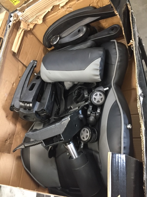 Photo 1 of RESPAWN RSP110 Racing Style Gaming Reclining Ergonomic Chair with Footrest Gray

//used//missing base and seat of chair //cosmetic damage 