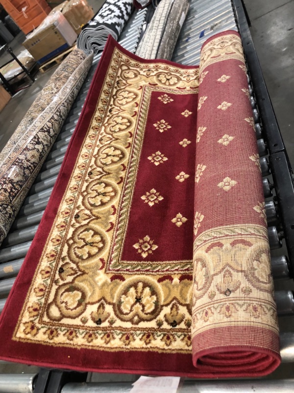 Photo 1 of Well Woven Barclay Hudson Terrace Transitional Border Red 3'11 x 5'3 Area Rug