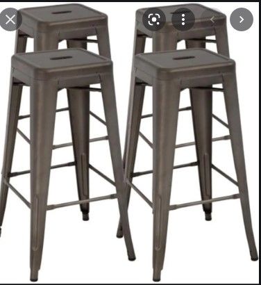 Photo 1 of CASAINC Bar stools Bronze Bar height (27-in to 35-in) Bar Stool
