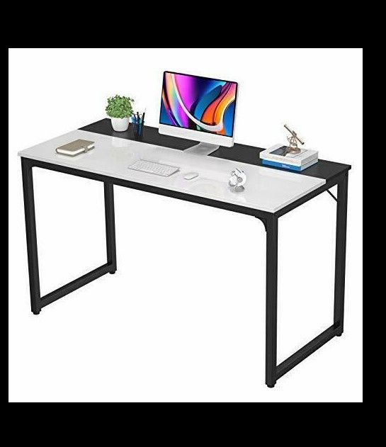 Photo 1 of Homfio Computer Desk 47 Inch Home Office Study Writing Desk PC Laptop Table