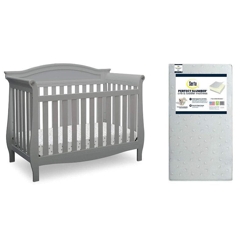 Photo 1 of Delta Children Lancaster 4-in-1 Convertible Crib - Gray