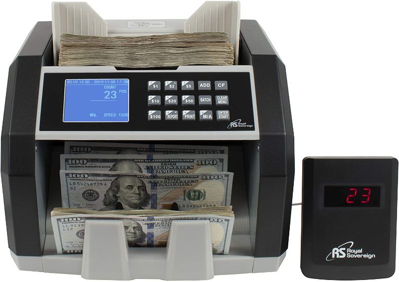 Photo 1 of Royal Sovereign, RSIRBCED250, High Speed Currency Counter, 1 Each, Black,Silver
