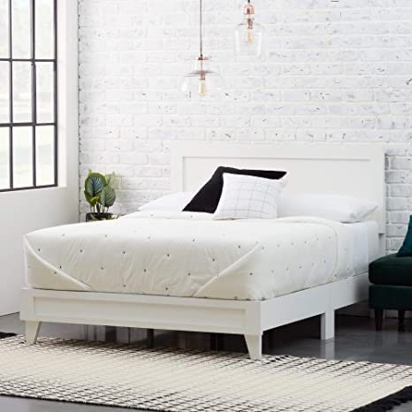 Photo 1 of **similar to stock Photo** New Everlane Home Weston Wood Bed Platform, King, White