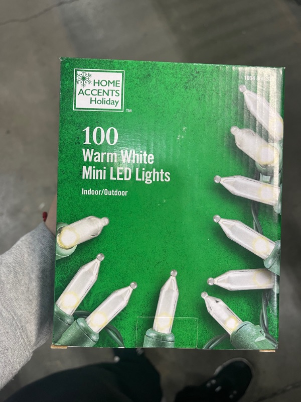 Photo 2 of 100-Light Mini Warm White LED Christmas Lights (6 Pack) 