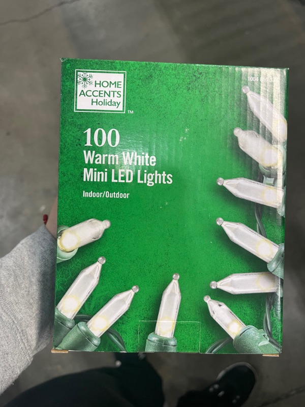 Photo 1 of 100-Light Mini Warm White LED Christmas Lights (6 Pack) 