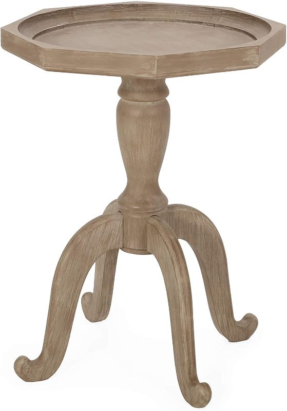 Photo 1 of Christopher Knight Home Elizabeth French Country Accent Table with Octagonal Top, Natural
