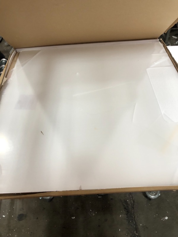 Photo 4 of Shield Geek Sneeze Guard for Counter - Freestanding Plexiglass Shield with Larger Opening at the Bottom - Crystal Clear Acrylic - for Business, Cashier Counters, and Restaurants (36" wide by 24" tall)
**DAMAGED, ONLY FOUND 1 LEG**
