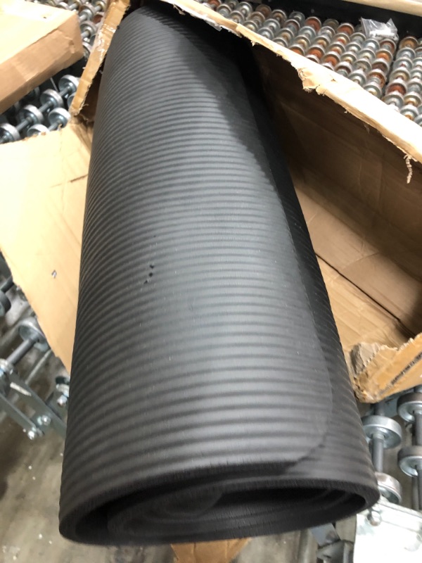 Photo 1 of AmazonBasics 1/2-Inch Extra Thick Exercise Mat - Black