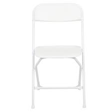 Photo 1 of Flash Furniture Hercules Series Plastic Folding Chair, 800 lb. Capacity, Premium White 2 PACK