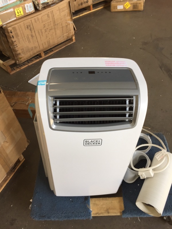 Photo 1 of BLACK+DECKER 8,000 BTU DOE (14,000 BTU ASHRAE) Portable Air Conditioner with Remote Control, White