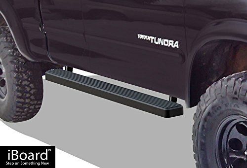 Photo 1 of APS IBTZ5939 Black 4" Running Board Side Step (iBoard Third Generation, for Selected Toyota Tundra Access Cab, Aluminum)
