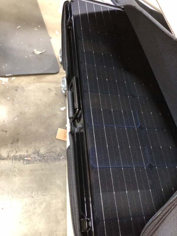 Photo 4 of 200-Watt 12-Volt Monocrystalline Foldable Suitcase Off-Grid Solar Power Kit with Voyager