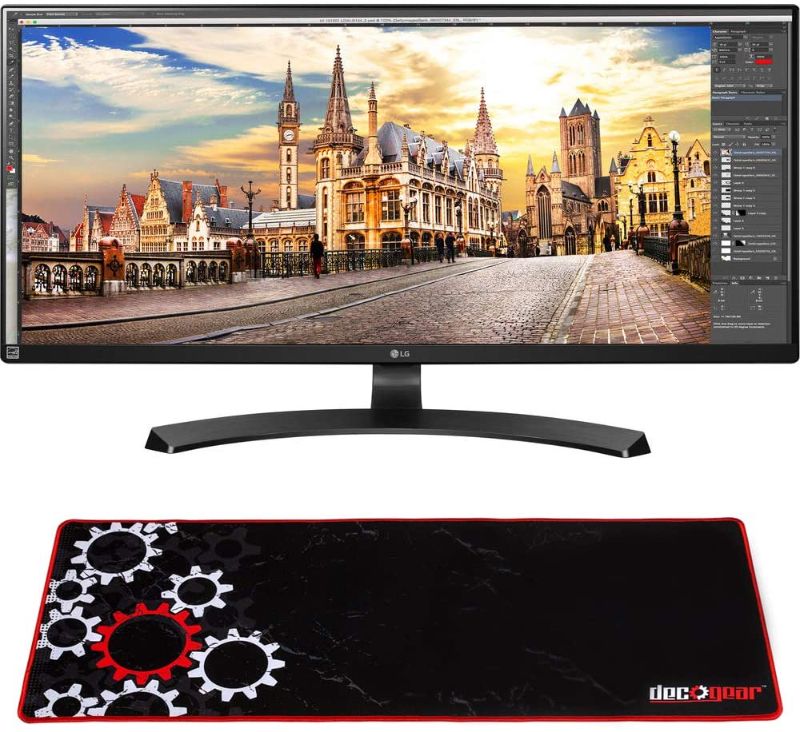 Photo 1 of LG 34UM68-P 34-inch 21:9 UltraWide FreeSync (2560 x1080) IPS Monitor Bundle with Deco Gear Large Extended Gaming Mouse Pad
**PLUGED IN COULD NOT GET TO TURN ON**