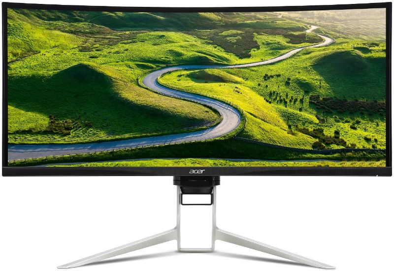 Photo 1 of Acer XR342CK Pbmiiqphuzx 34" Curved QHD (3440 x 1440) 100Hz Refresh Rate Monitor with AMD FREESYNC Technology (Display Port & 2 x HDMI 2.0 Ports),Black
