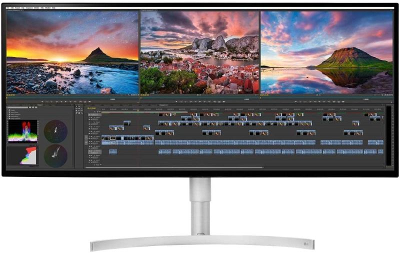 Photo 1 of LG 34BK95U-W UltraFine 34" 21:9 5K 2K (5120 x 2160) Nano IPS LED UltraWide Monitor, 600 cd/m² HDR, Thunderbolt 3 / USB Type-C Inputs Black
**MONITOR DAMAGE WHEN TURNED ON** 
